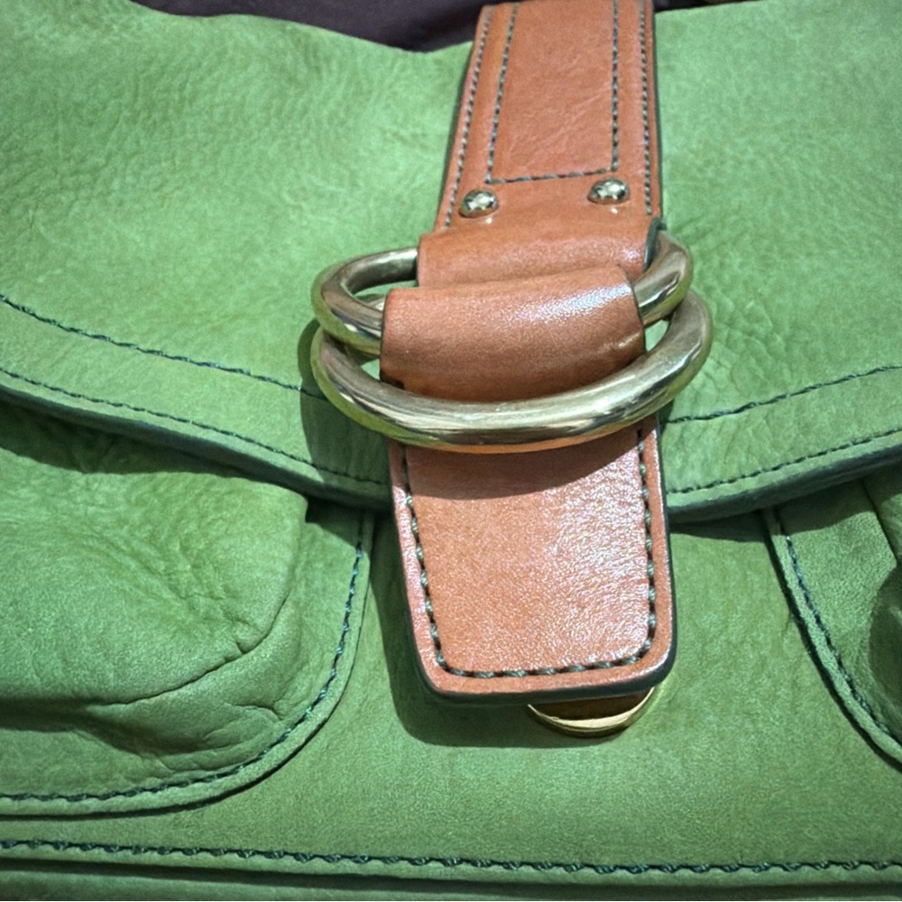 COACH Vintage Chelsea Fern Green Suede Shoulder Bag Y2K 2005 - Picture 5 of 15